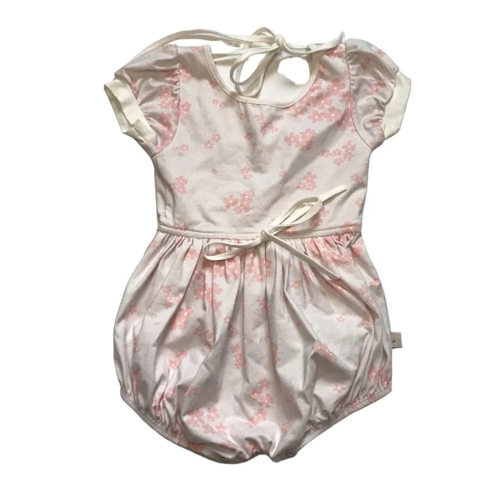 Omi Jo Well Dressed Wolf Floral Bubble Romper 2Y
